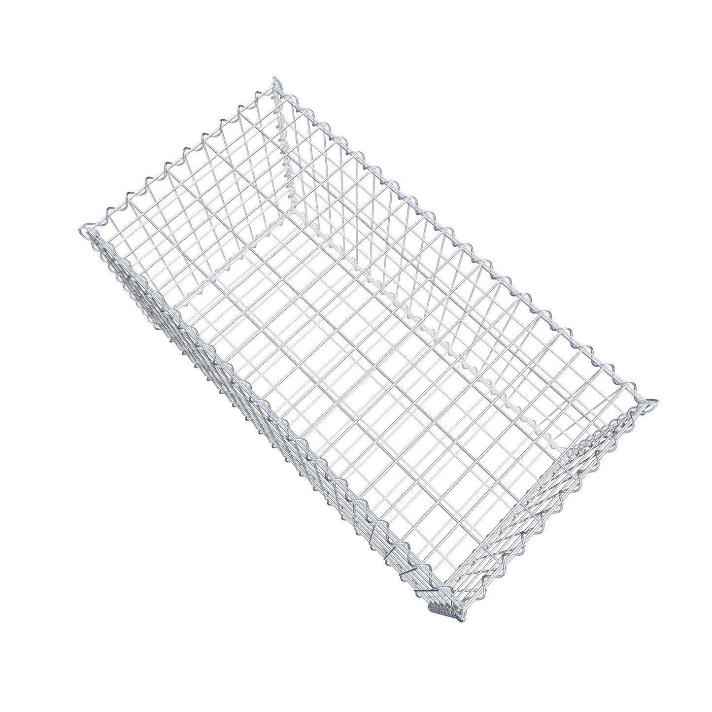 Gabion 100 cm x 50 cm x 50 cm (L x H x P), mailles 5 cm x 10 cm, spirale
