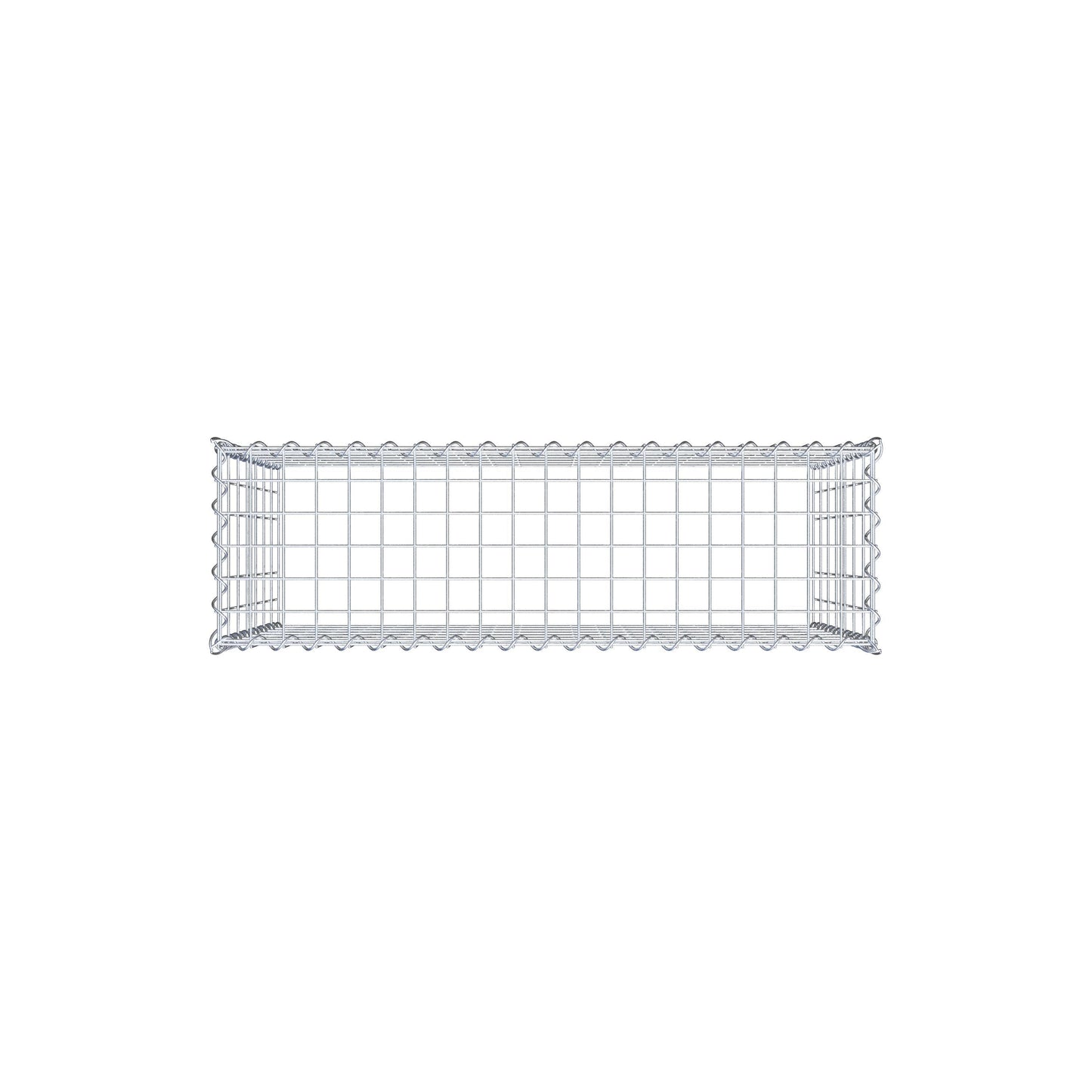 Opvokset gabion type 3 100 cm x 70 cm x 30 cm (L x H x D), maskestørrelse 5 cm x 10 cm, spiral