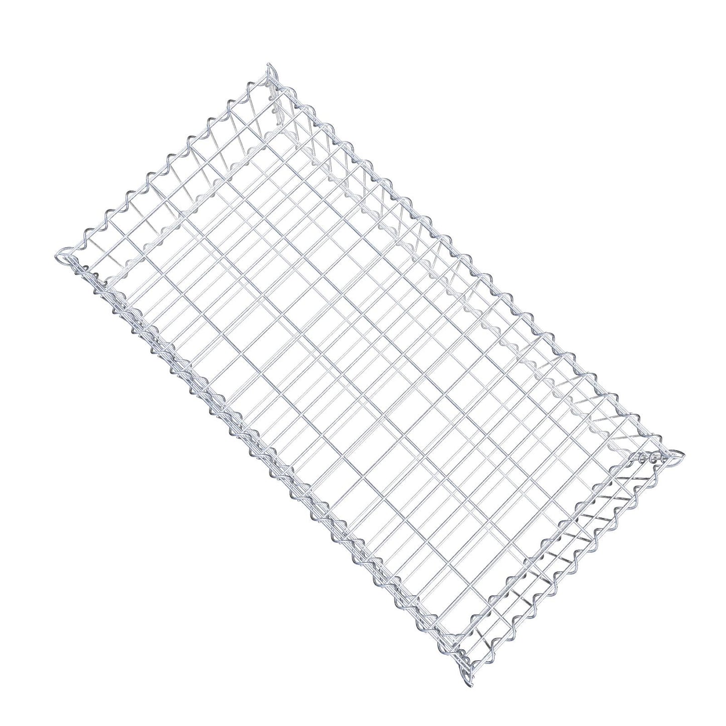 Gabione 100 cm x 20 cm x 50 cm (L x H x T), Maschenweite 5 cm x 10 cm, Spirale