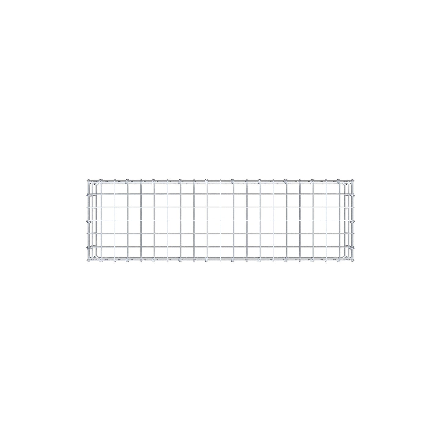 Anbaugabione Typ 3 100 cm x 20 cm x 30 cm (L x H x T), Maschenweite 5 cm x 10 cm, C-Ring