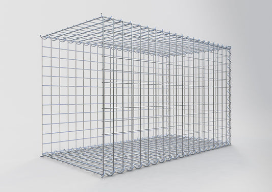 Gabion rapporté type 2 100 cm x 60 cm x 50 cm (L x H x P), mailles 5 cm x 5 cm, spirale