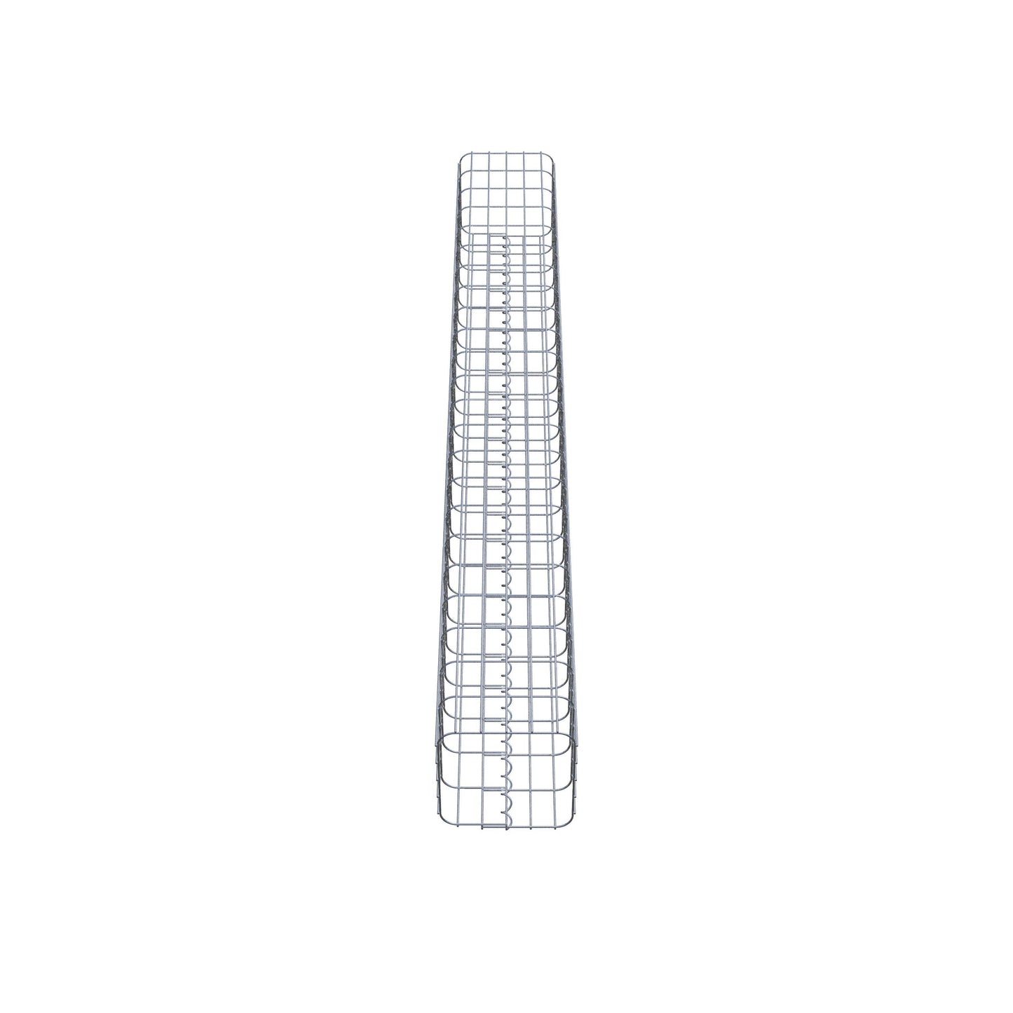 Gabionensäule eckig 27 cm x 27 cm, 230 cm Höhe, MW 5 cm x 10 cm