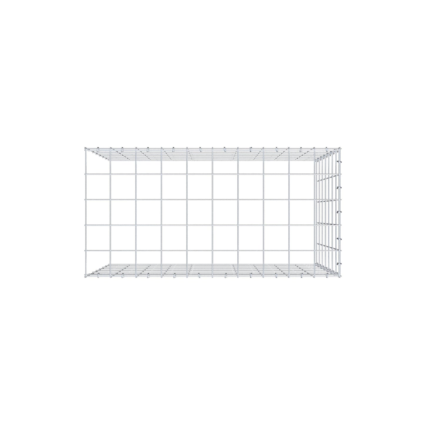 Fourche rapportée type 4 100 cm x 70 cm x 50 cm (L x H x P), mailles 10 cm x 10 cm, anneau C