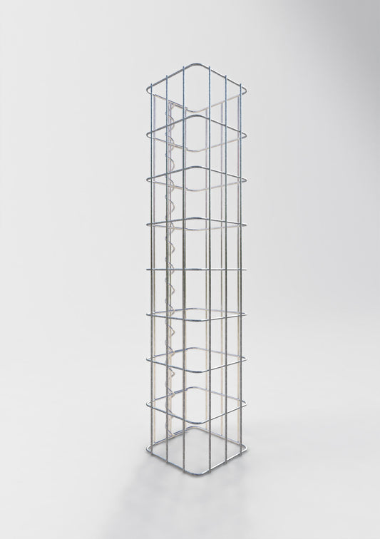 Schanskorfzuil vierkant 17 cm x 17 cm, 80 cm hoog, MW 5 cm x 10 cm