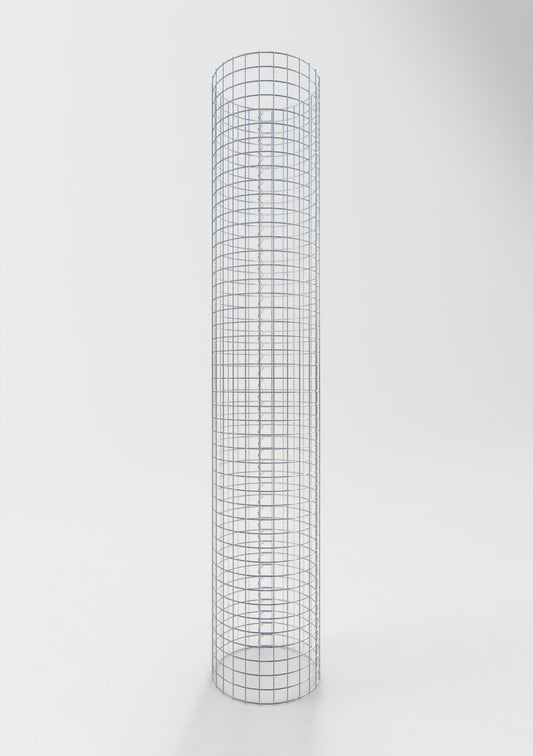 Gabionensäule rund 42 cm Durchmesser, 230 cm Höhe, Maschenweite 5 cm x 5 cm