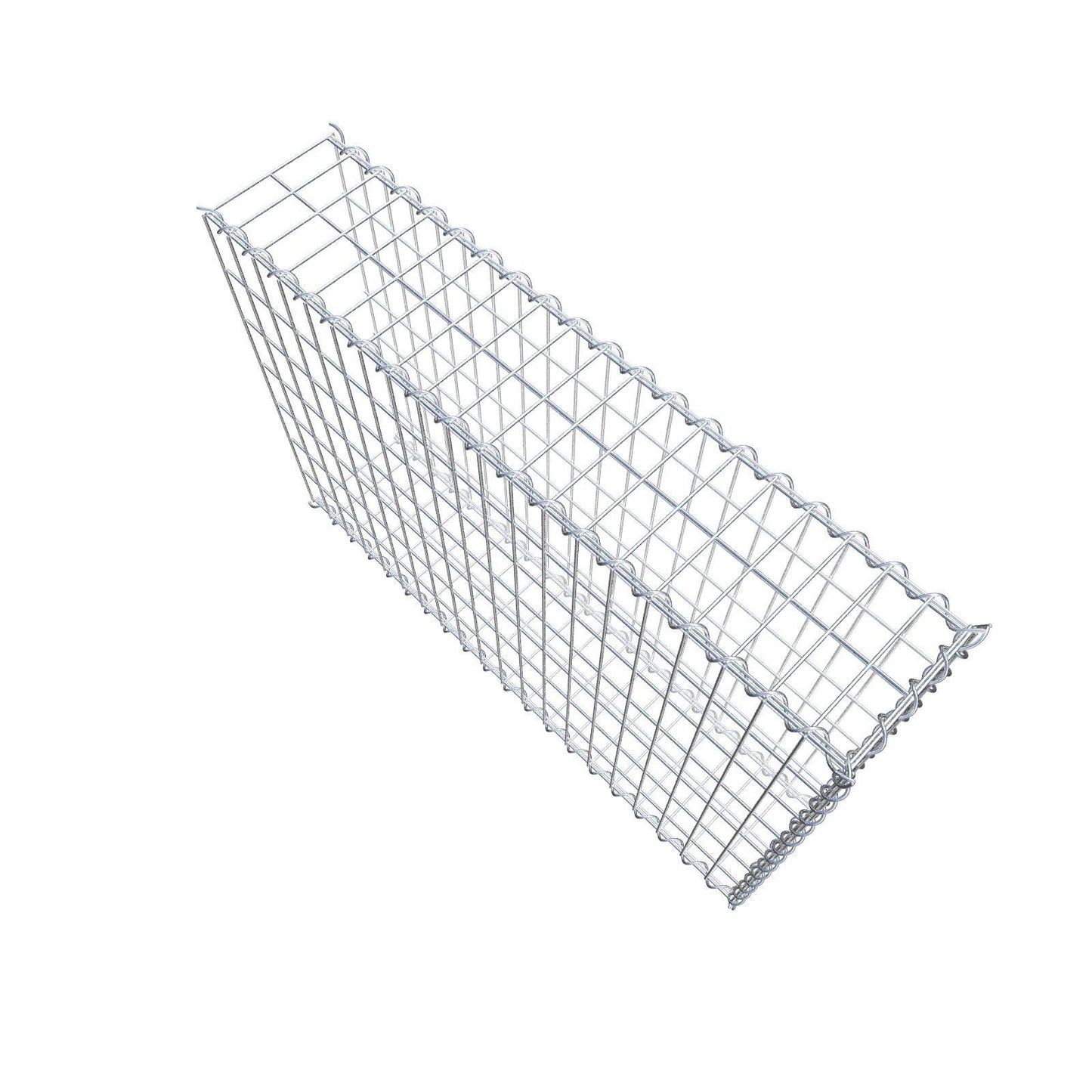 Anbaugabione Typ 2 100 cm x 70 cm x 20 cm (L x H x T), Maschenweite 5 cm x 10 cm, Spirale