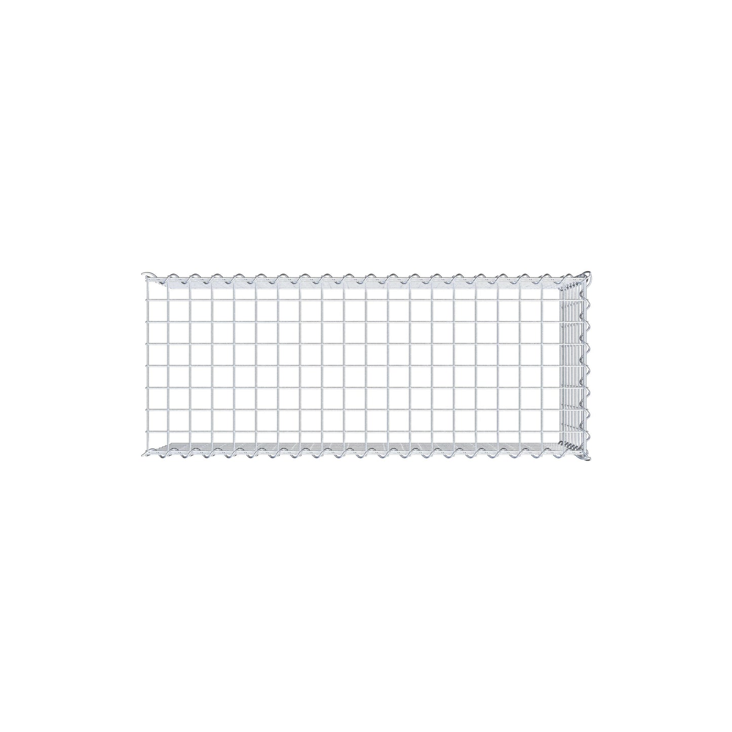 Anbaugabione Typ 4 100 cm x 40 cm x 40 cm (L x H x T), Maschenweite 5 cm x 5 cm, Spirale