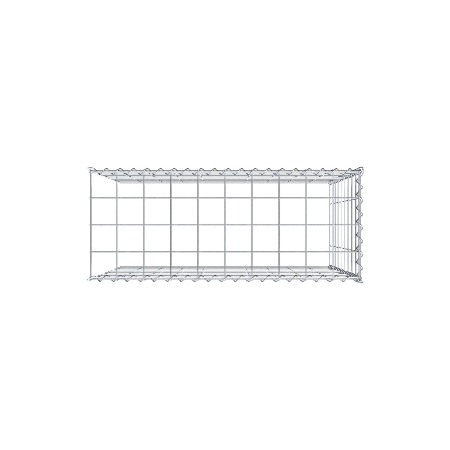 Extra gabion typ 4 100 cm x 90 cm x 40 cm (L x H x D), maskstorlek 10 cm x 10 cm, spiral