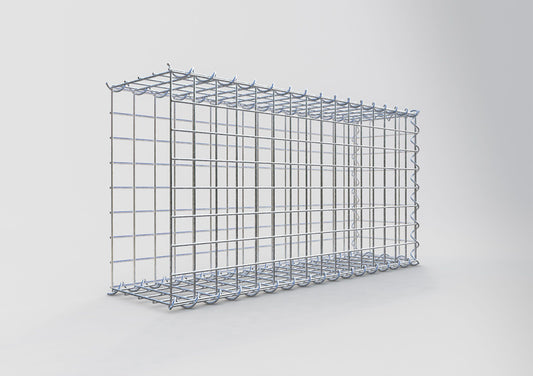 Gabion rapporté type 2 80 cm x 40 cm x 20 cm (L x H x P), mailles 5 cm x 5 cm, spirale