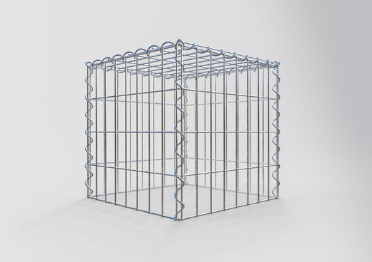 Anbaugabione Typ 3 40 cm x 40 cm x 40 cm (L x H x T), Maschenweite 5 cm x 10 cm, Spirale
