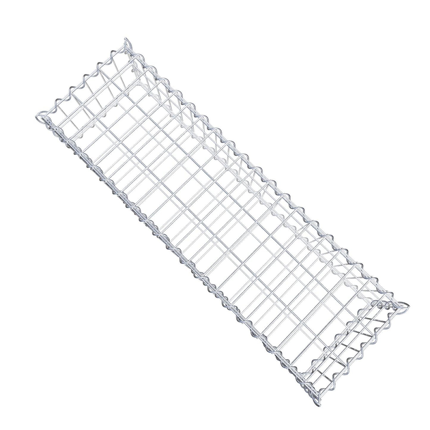 Gabione 100 cm x 20 cm x 30 cm (L x H x T), Maschenweite 5 cm x 10 cm, Spirale