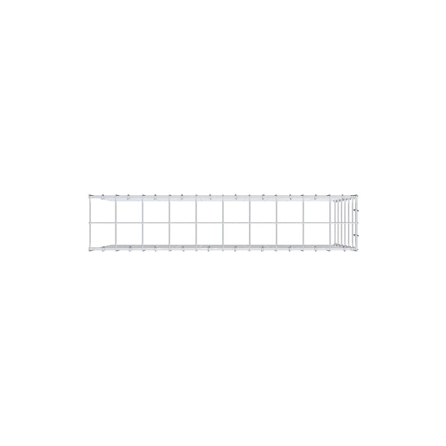 Anbaugabione Typ 4 100 cm x 60 cm x 20 cm (L x H x T), Maschenweite 10 cm x 10 cm, C-Ring