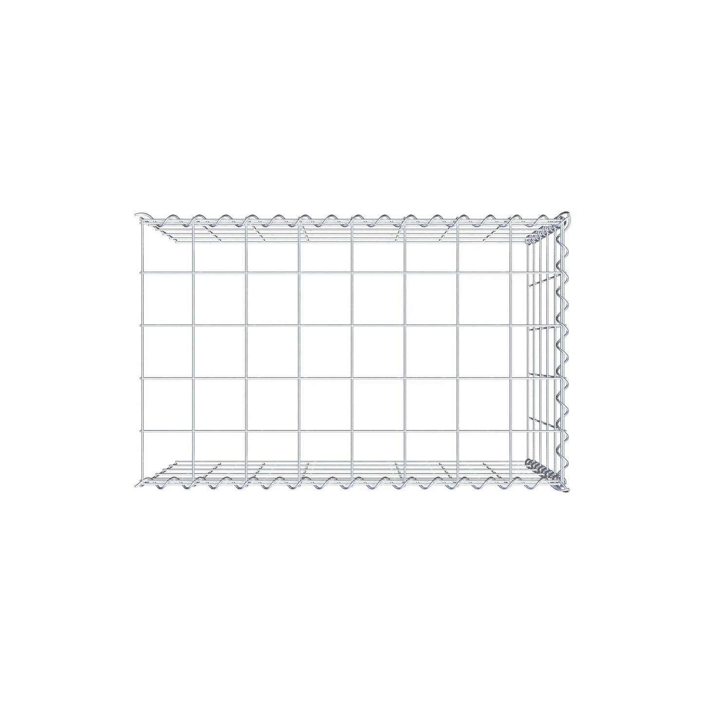 Gavión complementario tipo 4 80 cm x 50 cm x 50 cm (L x A x P), malla 10 cm x 10 cm, espiral