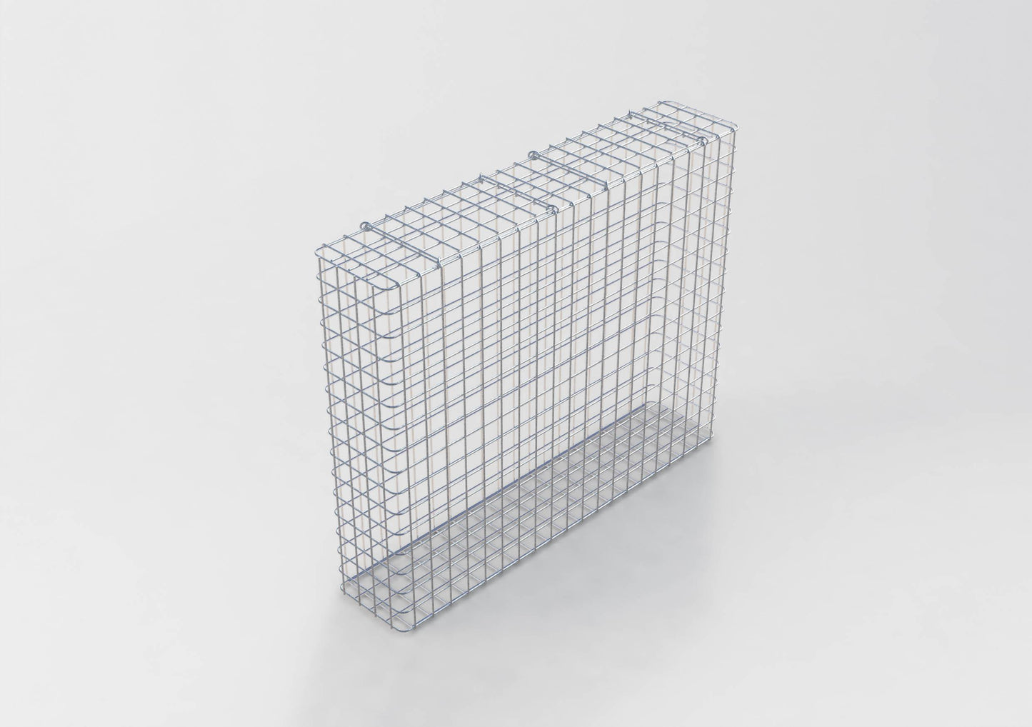 Thermisch verzinkte schanskorf 102 cm x 82 cm x 22 cm, maaswijdte 5 cm x 5 cm, volledig gelast