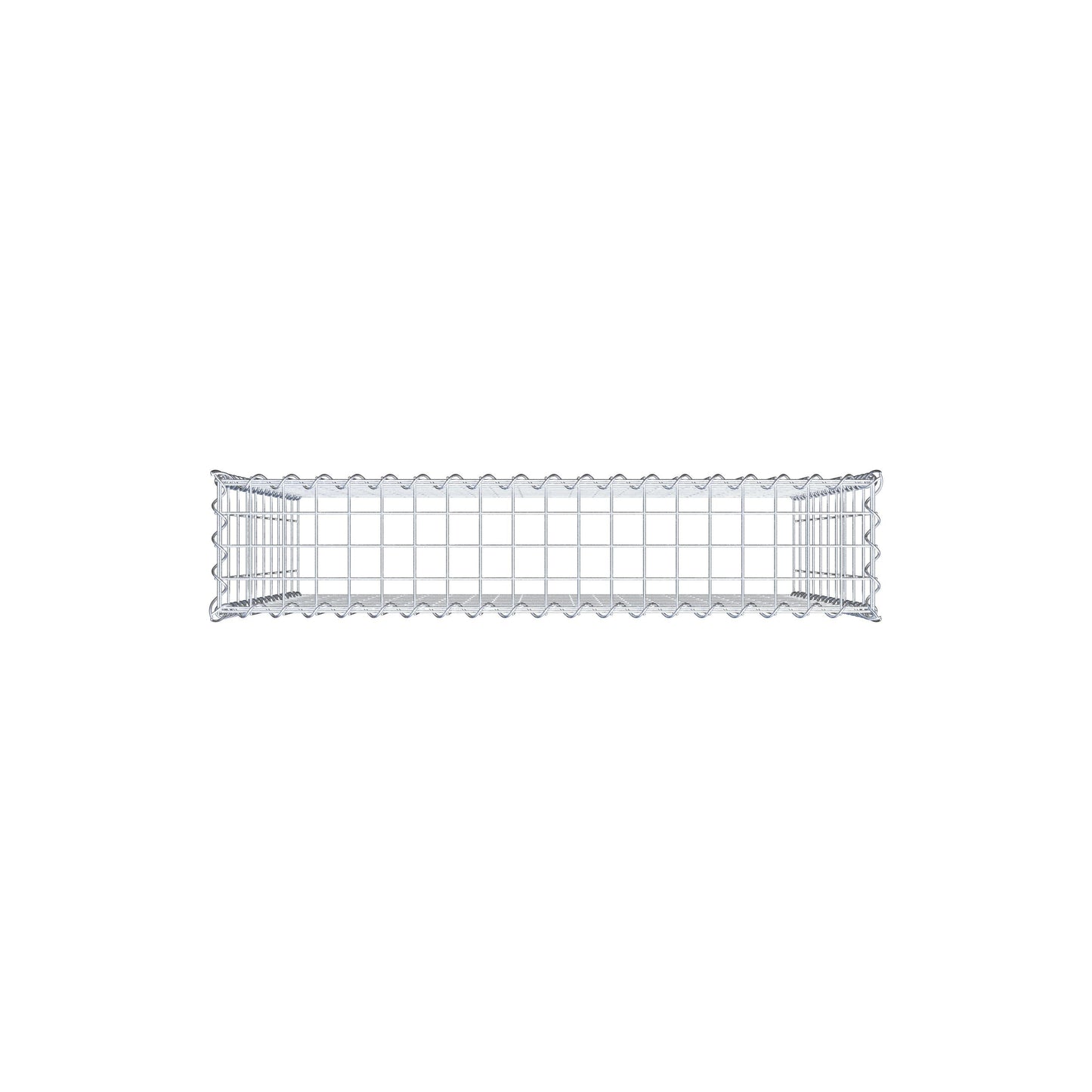 Opvokset gabion type 3 100 cm x 100 cm x 20 cm (L x H x D), maskestørrelse 5 cm x 10 cm, spiral
