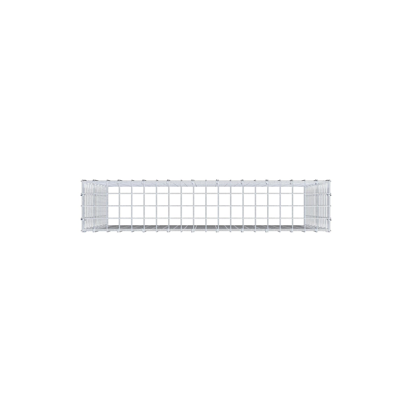 Type 3 oplegkorf 100 cm x 80 cm x 20 cm (L x H x D), maaswijdte 5 cm x 5 cm, C-ring