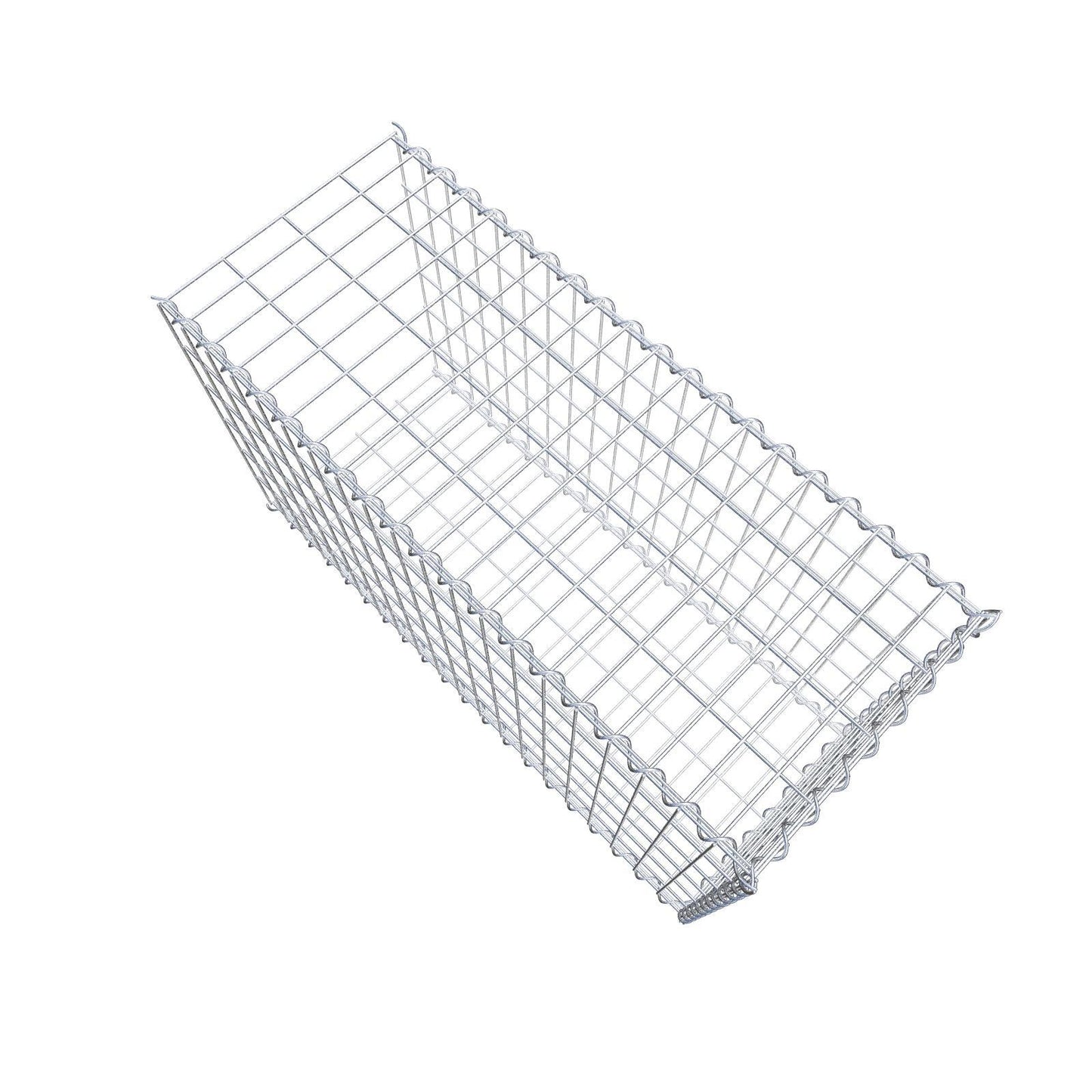 Gavión complementario tipo 2 100 cm x 60 cm x 40 cm (L x A x P), malla 5 cm x 10 cm, espiral