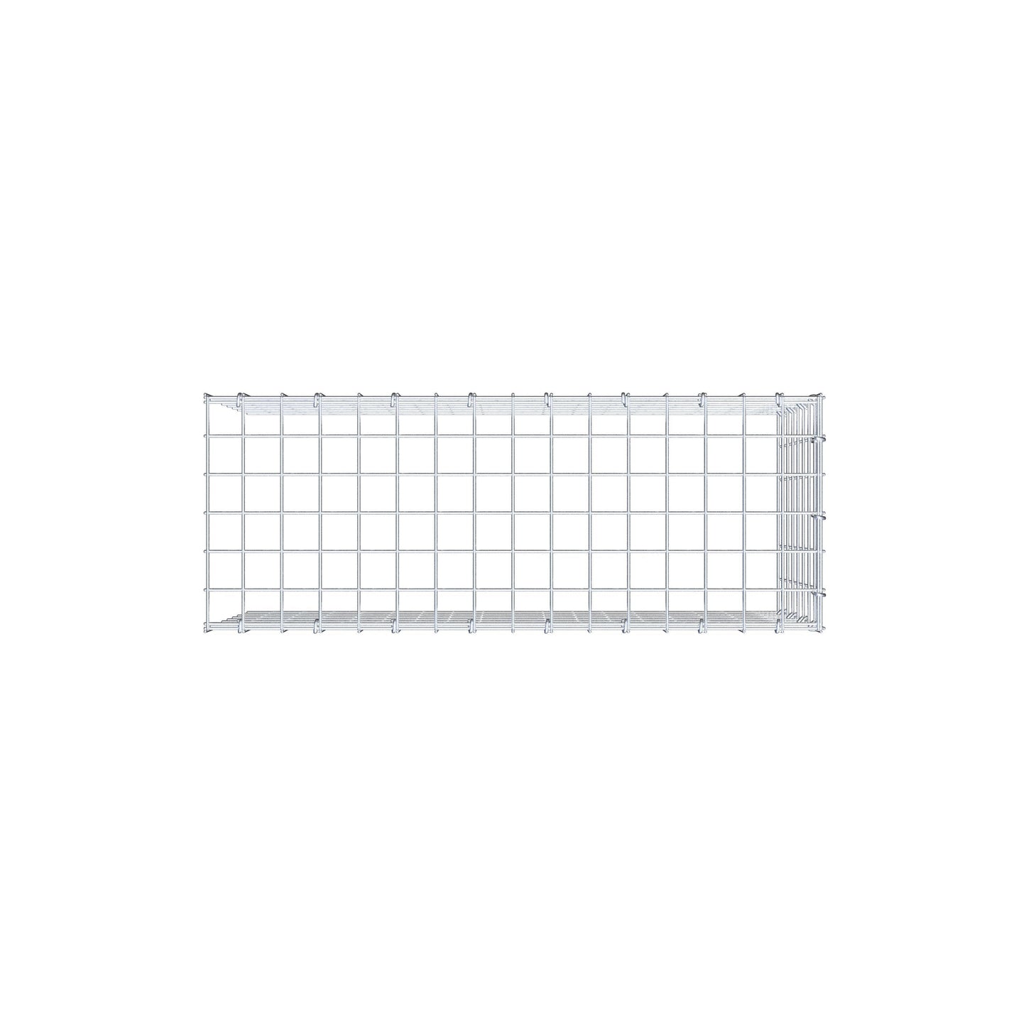 Toegevoegde pool type 4 80 cm x 40 cm x 30 cm (L x H x D), maaswijdte 5 cm x 5 cm, C-ring