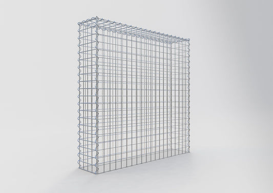 Gabion rapporté type 3 100 cm x 100 cm x 20 cm (L x H x P), mailles 5 cm x 5 cm, spirale