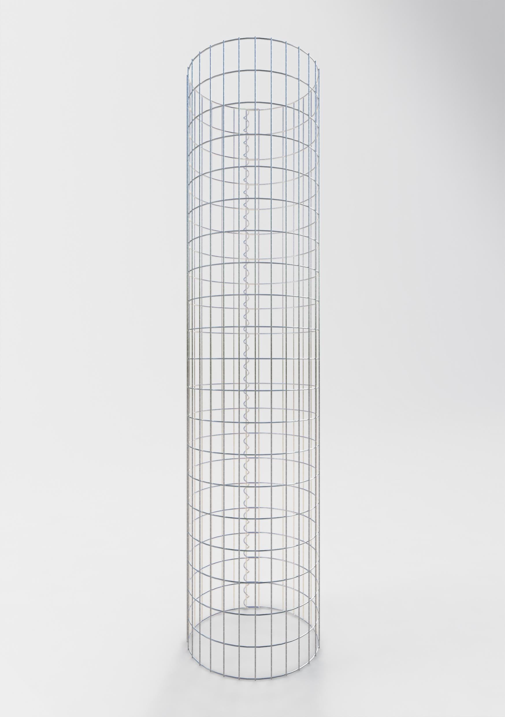 Gabionensäule rund 47 cm Durchmesser, 200 cm Höhe, Maschenweite 5 cm x 10 cm