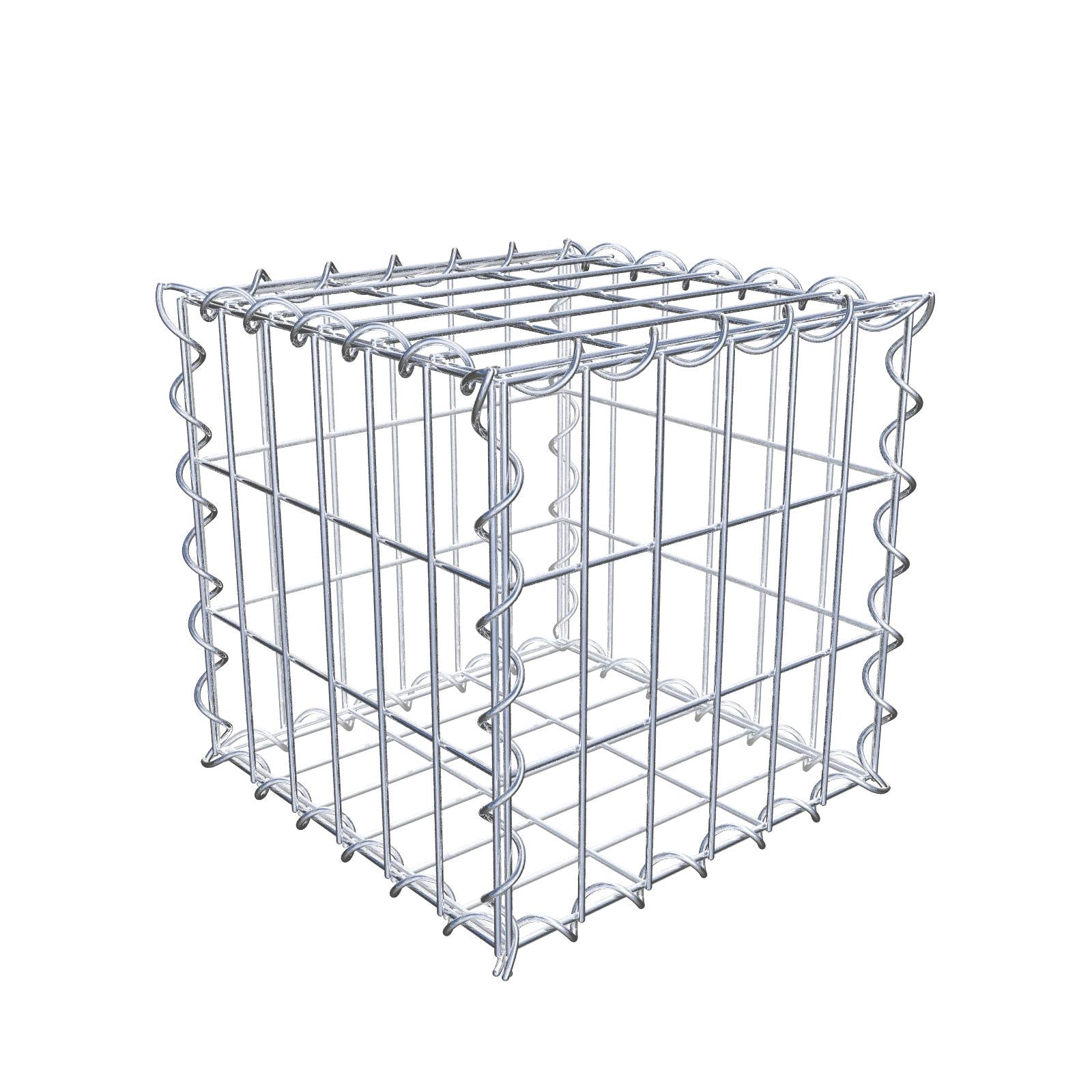 Gabion 30 cm x 30 cm x 30 cm (L x H x D), mesh size 5 cm x 10 cm, spiral