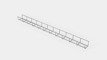 Cable duct height 110 cm, depth 5 cm, mesh size 5 x 10 cm
