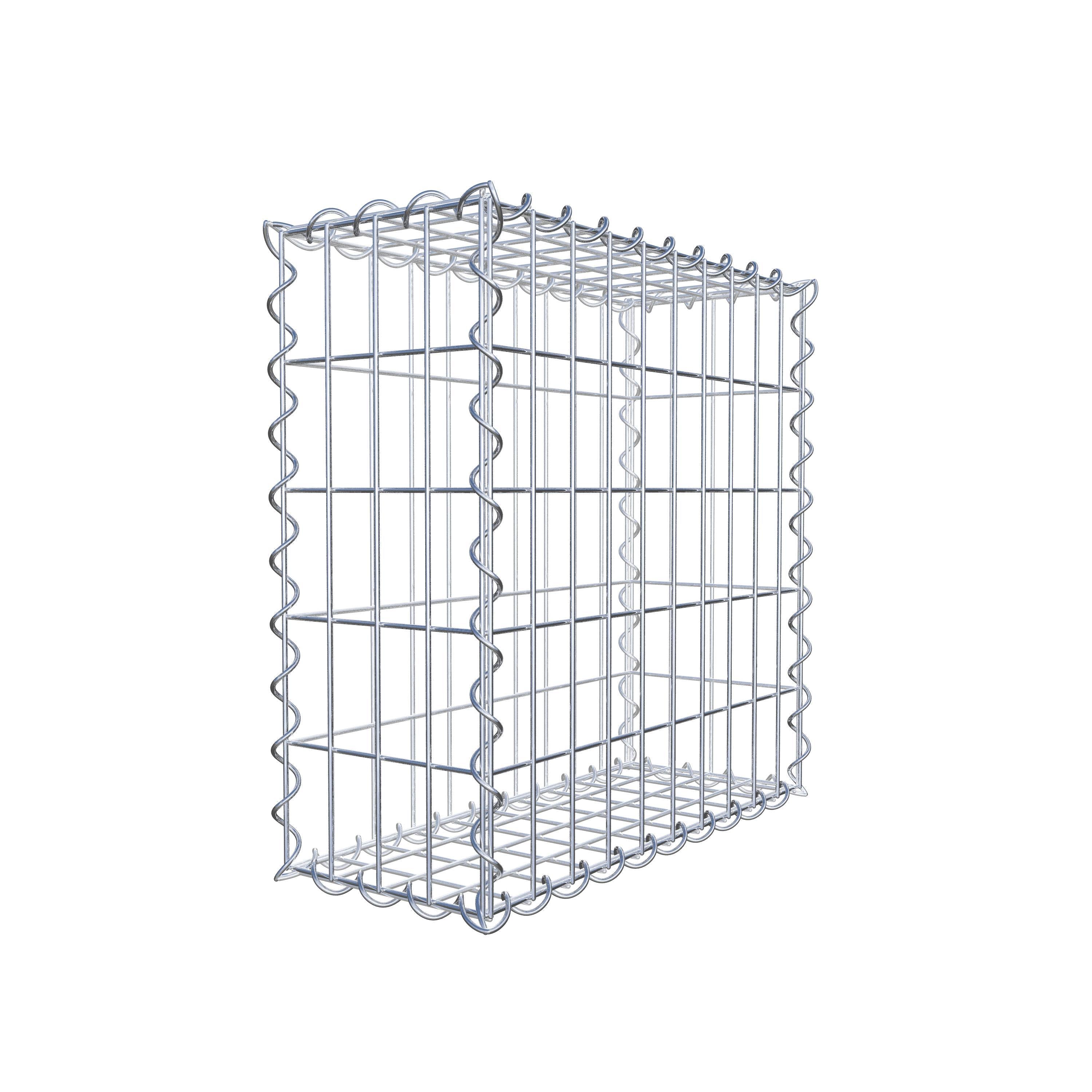 Gabion 50 cm x 50 cm x 20 cm (L x H x P), mailles 5 cm x 10 cm, spirale