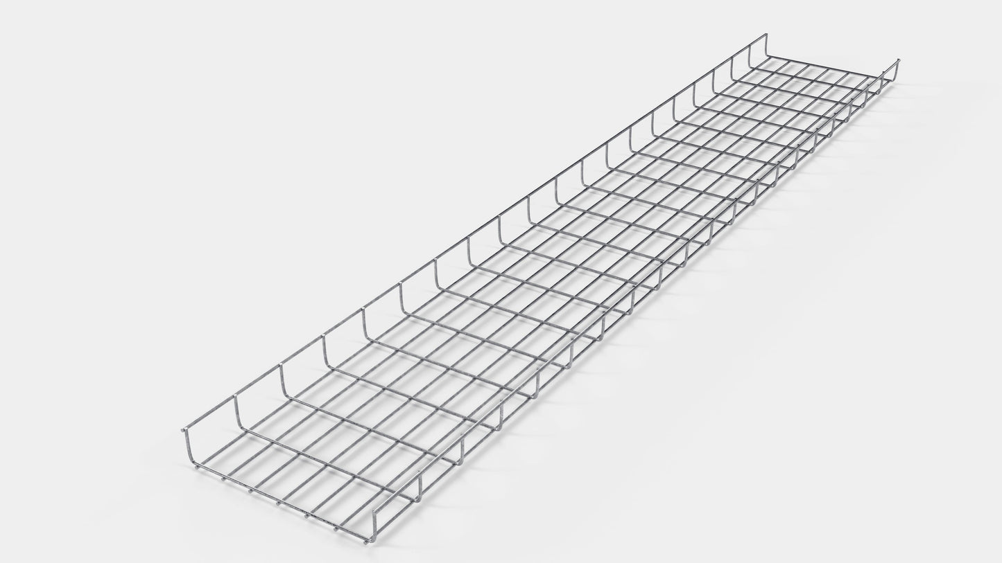 Lunghezza canalina 29 cm, profondità 5 cm, dimensione maglia 5 x 10 cm