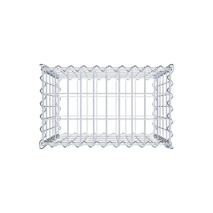 Gabion 50 cm x 50 cm x 30 cm (L x H x D), mesh size 5 cm x 10 cm, spiral