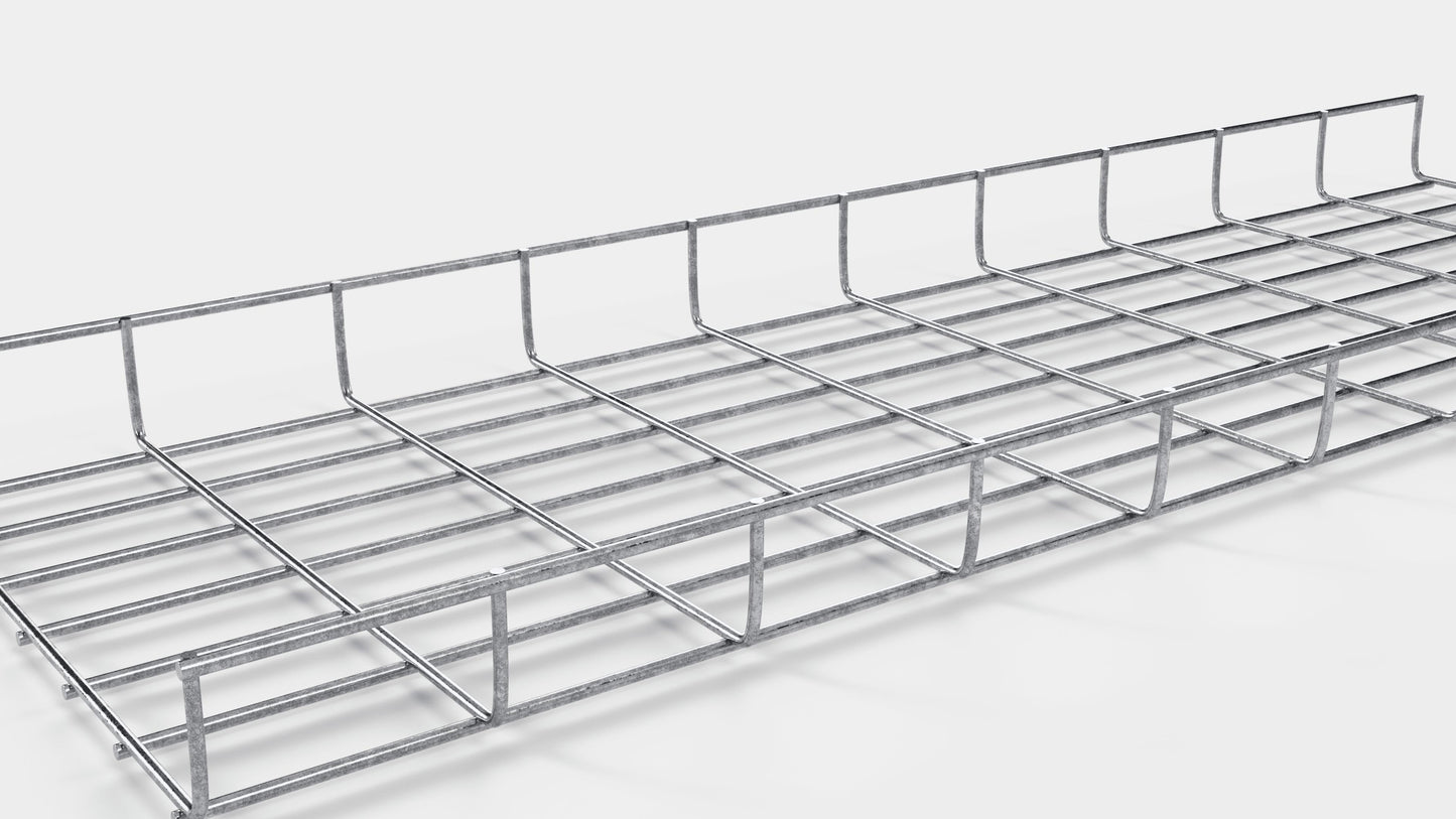 Lunghezza canalina 29 cm, profondità 5 cm, dimensione maglia 5 x 10 cm