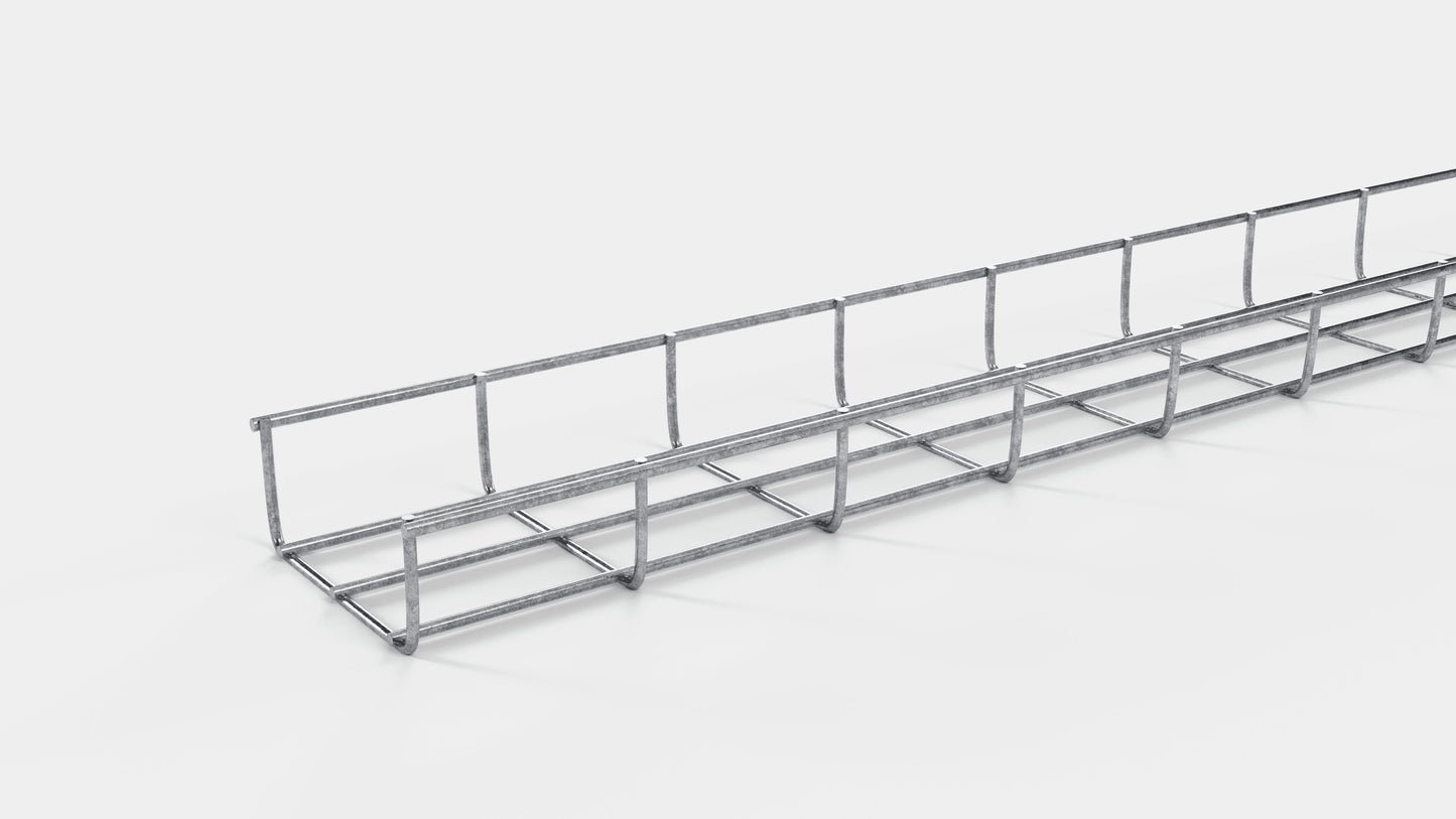 Cable duct height 110 cm, depth 5 cm, mesh size 5 x 10 cm