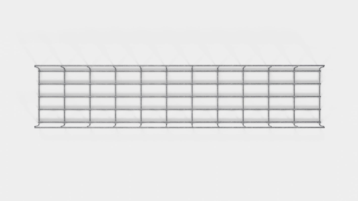 Cable duct height 110 cm, depth 5 cm, mesh size 5 x 10 cm