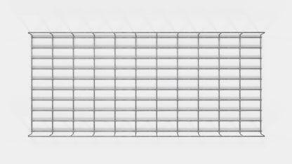 Cable duct height 110 cm, depth 5 cm, mesh size 5 x 10 cm