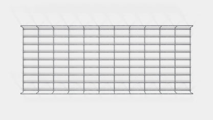 Enrejado Altura 110 cm, profundidad 5 cm, luz de malla 5 x 10 cm