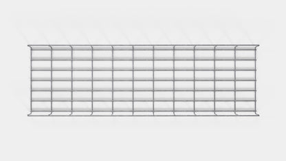Enrejado Altura 110 cm, profundidad 5 cm, luz de malla 5 x 10 cm