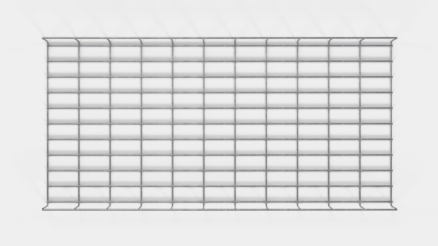 Cable duct height 110 cm, depth 5 cm, mesh size 5 x 10 cm