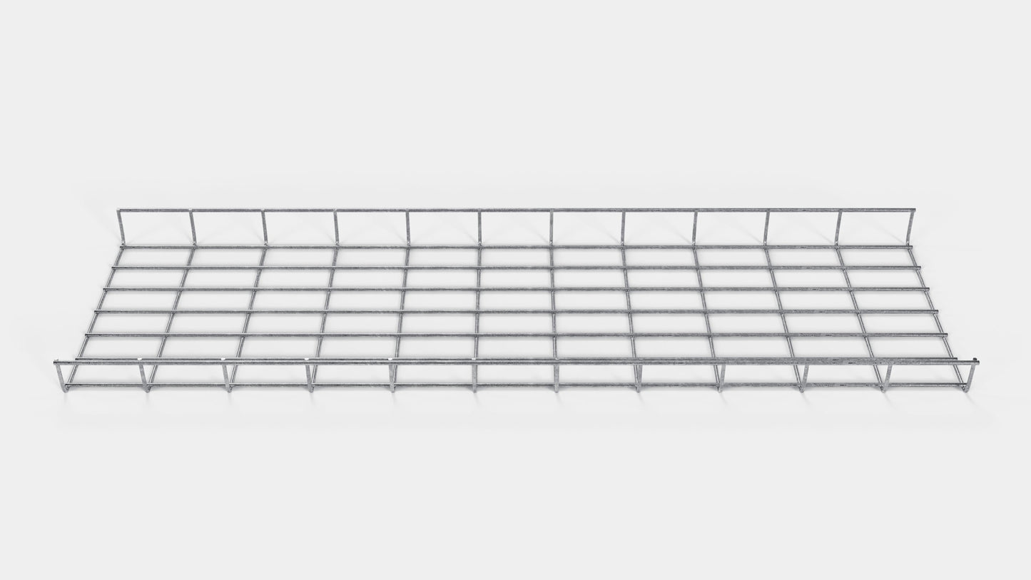 Cable duct height 110 cm, depth 5 cm, mesh size 5 x 10 cm