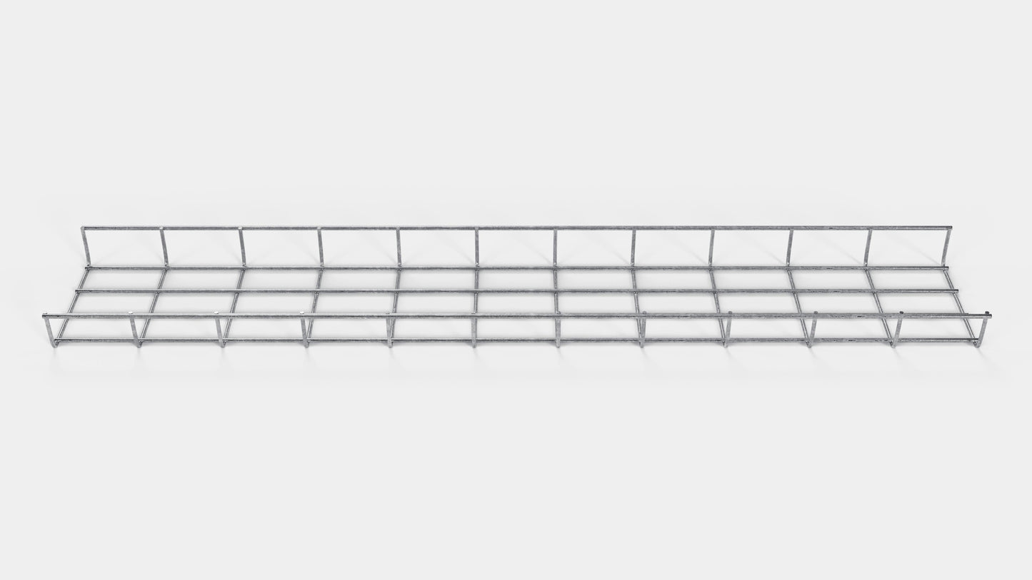 Cable duct height 110 cm, depth 5 cm, mesh size 5 x 10 cm