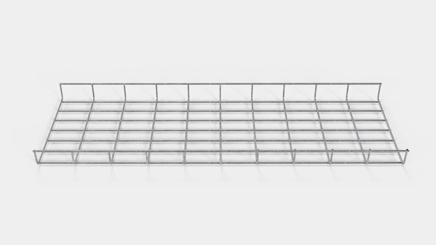 Lunghezza canalina 29 cm, profondità 5 cm, dimensione maglia 5 x 10 cm