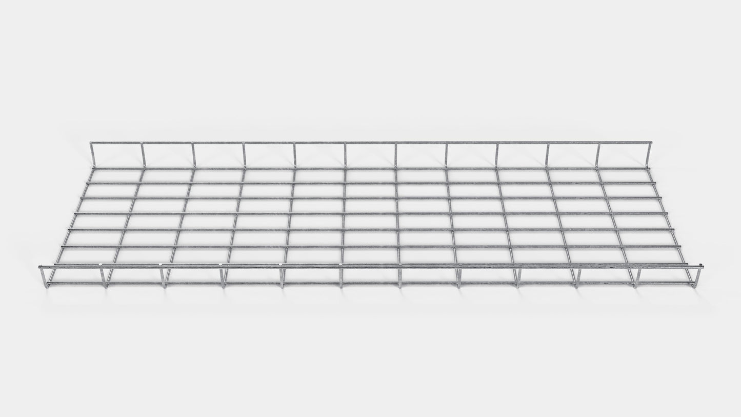Cable duct height 110 cm, depth 5 cm, mesh size 5 x 10 cm