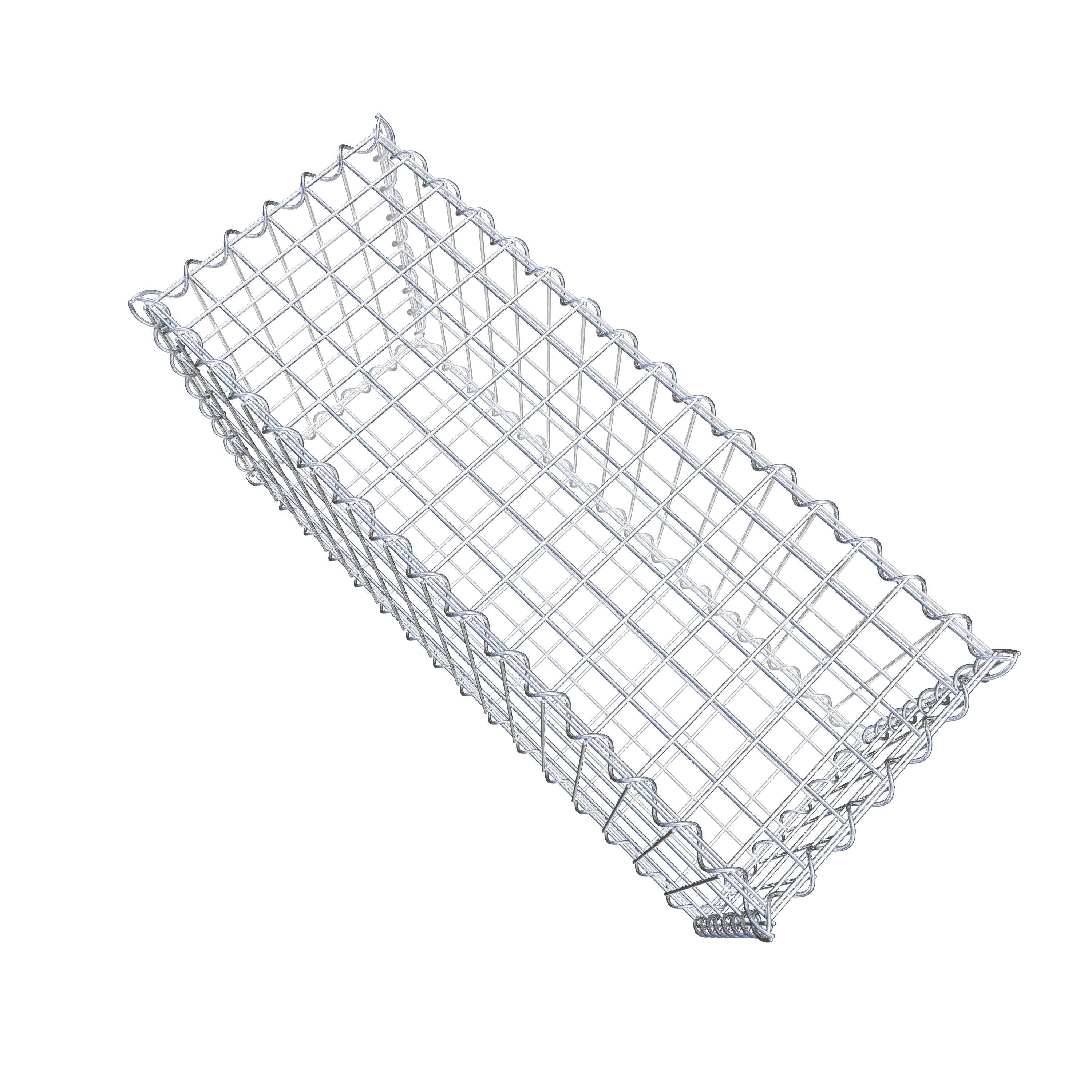 Gabion 80 cm x 40 cm x 30 cm (L x H x D), mesh size 5 cm x 10 cm, spiral