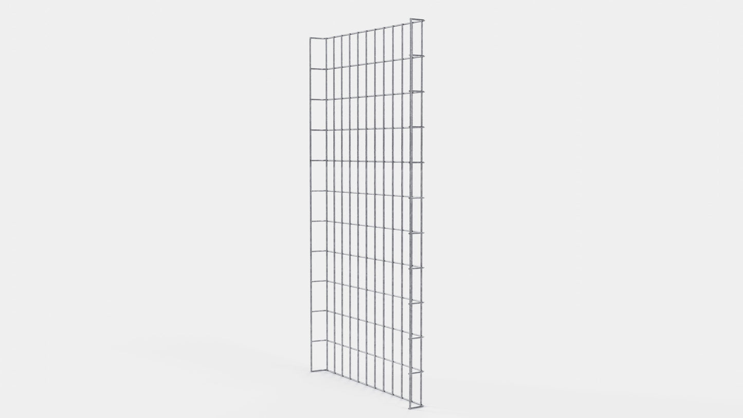 Cable duct height 110 cm, depth 5 cm, mesh size 5 x 10 cm