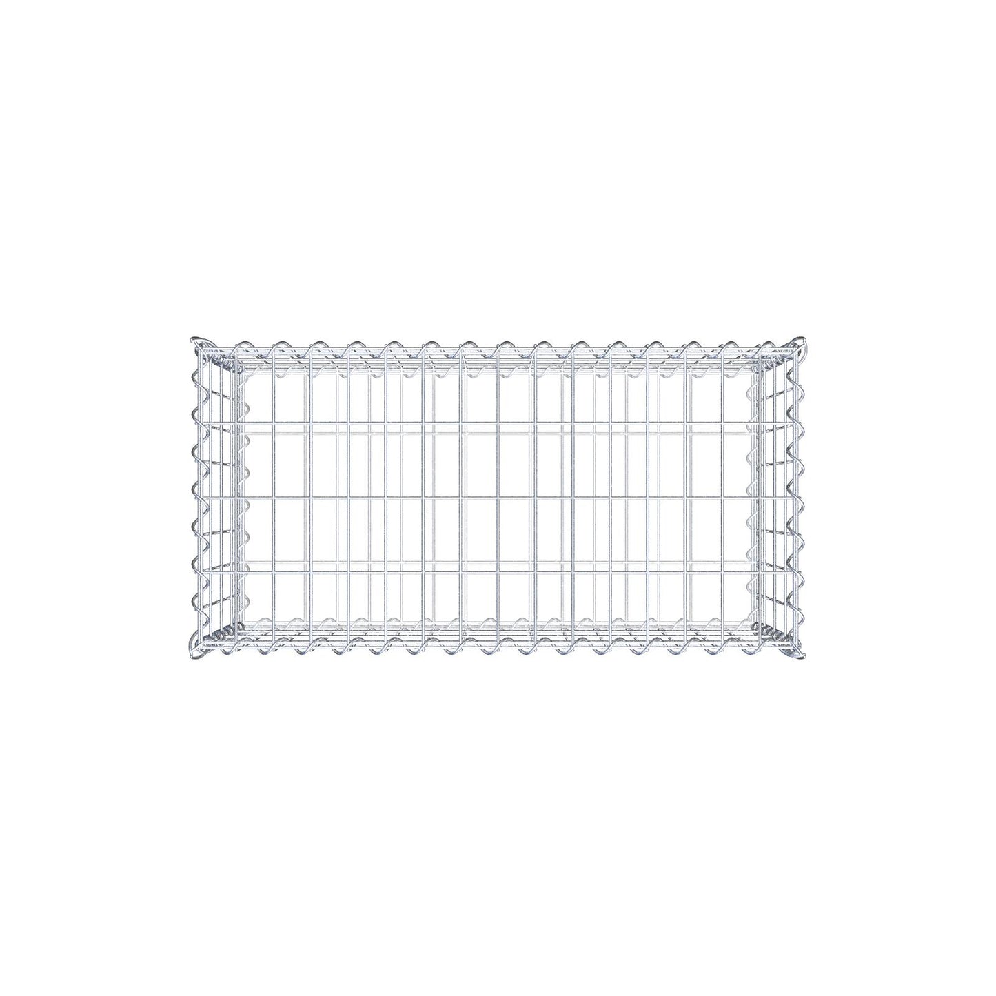 Gavión 80 cm x 40 cm x 40 cm (L x A x P), luz de malla 5 cm x 10 cm, en espiral