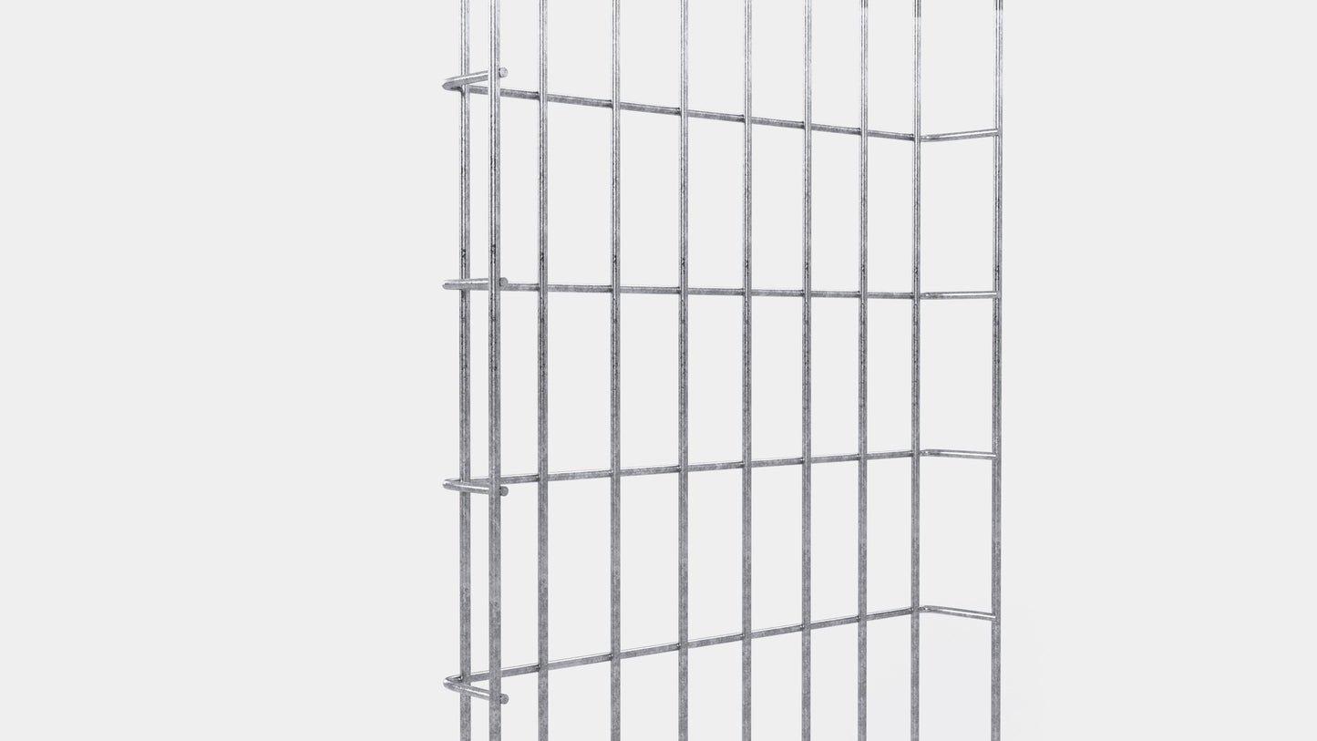 Cable duct height 110 cm, depth 5 cm, mesh size 5 x 10 cm