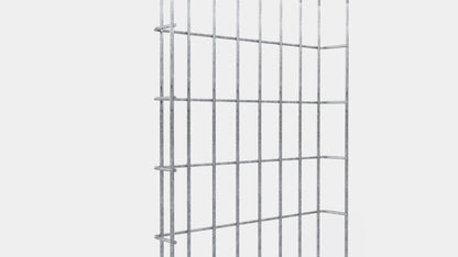 Cable duct height 110 cm, depth 5 cm, mesh size 5 x 10 cm