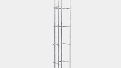 Cable duct height 110 cm, depth 5 cm, mesh size 5 x 10 cm