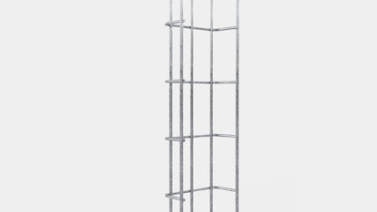 Cable duct height 110 cm, depth 5 cm, mesh size 5 x 10 cm