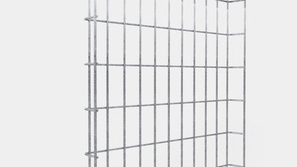 Cable duct height 110 cm, depth 5 cm, mesh size 5 x 10 cm