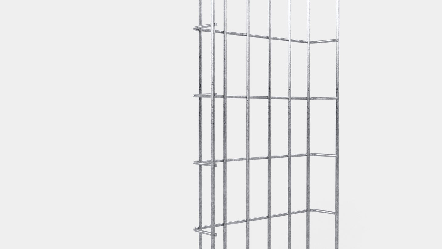 Enrejado Altura 110 cm, profundidad 5 cm, luz de malla 5 x 10 cm