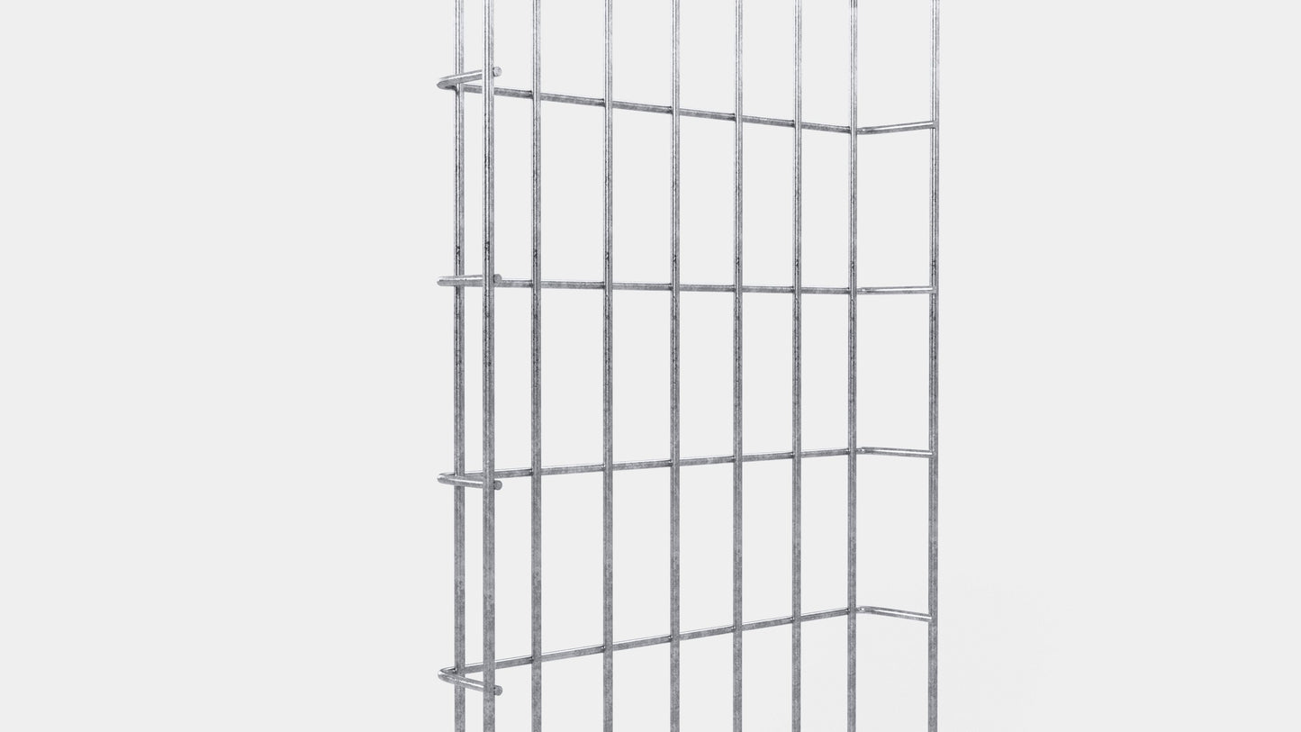 Cable duct height 110 cm, depth 5 cm, mesh size 5 x 10 cm